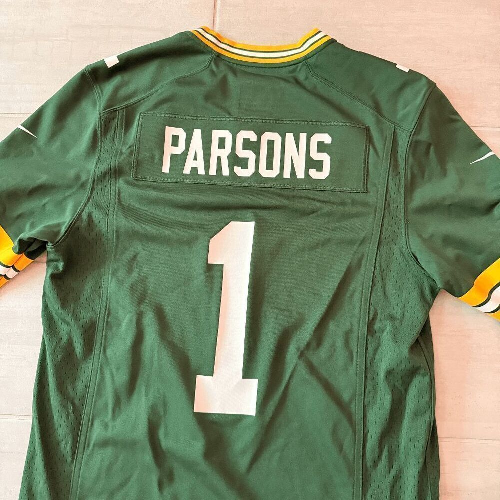 NFL Green Bay Packers #1 Micah Parsons Nike Home Game Jersey Medium Football - Picture 6 of 7